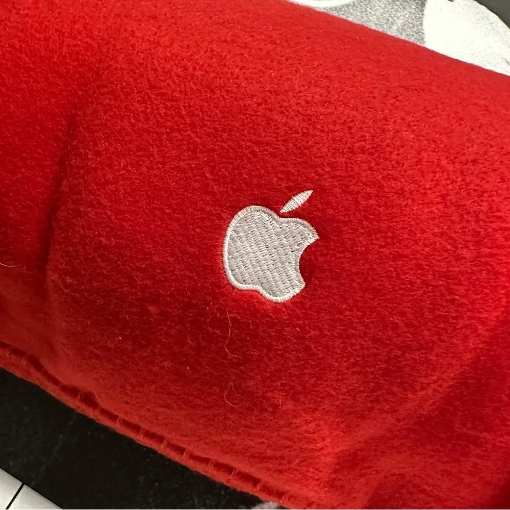 Apple promo embroidered